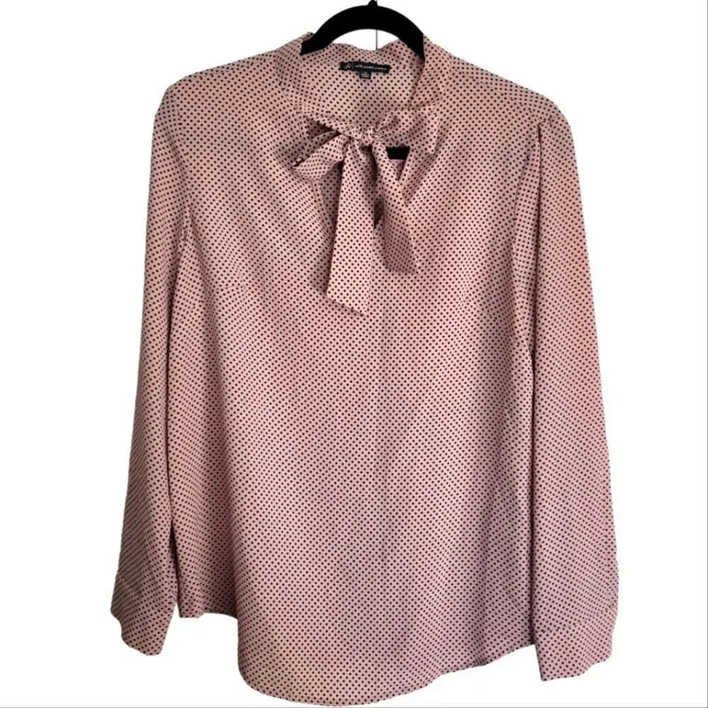 Adrianna Papell polka dot blouse